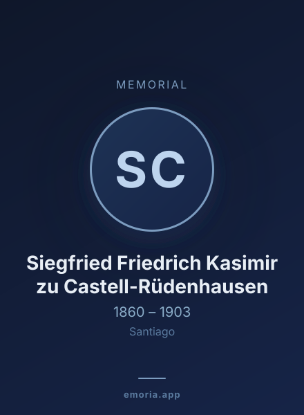 Memorial portrait of Siegfried Friedrich Kasimir zu Castell-Rüdenhausen