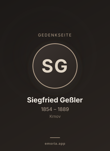 Gedenkportrait von Siegfried Geßler