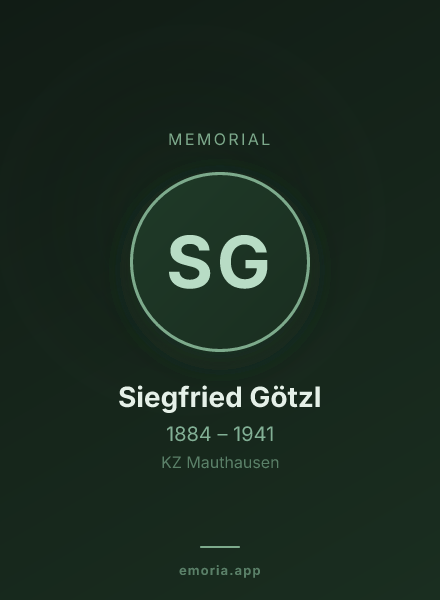 Memorial portrait of Siegfried Götzl