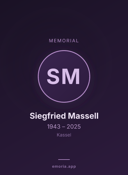 Memorial portrait of Siegfried Massell