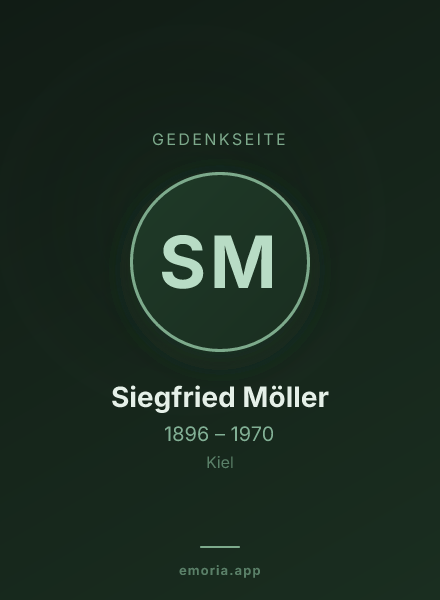 Gedenkportrait von Siegfried Möller