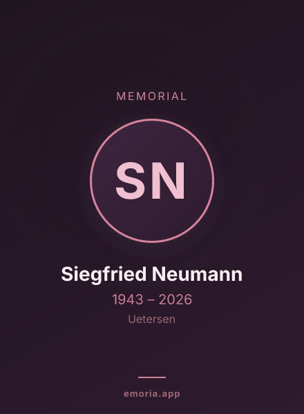 Memorial portrait of Siegfried Neumann