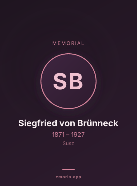 Memorial portrait of Siegfried von Brünneck