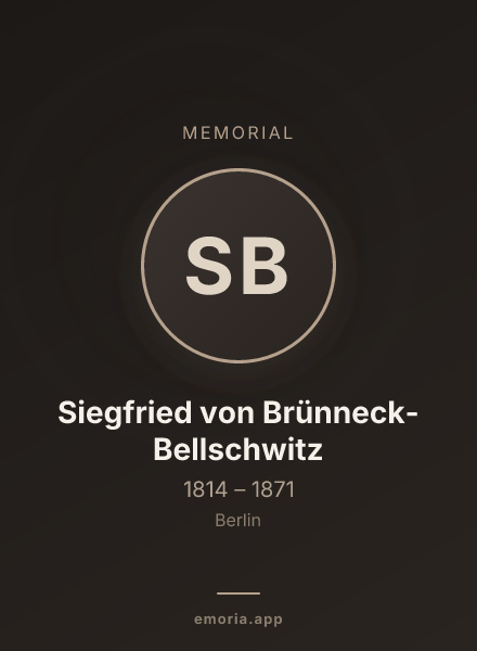 Memorial portrait of Siegfried von Brünneck-Bellschwitz