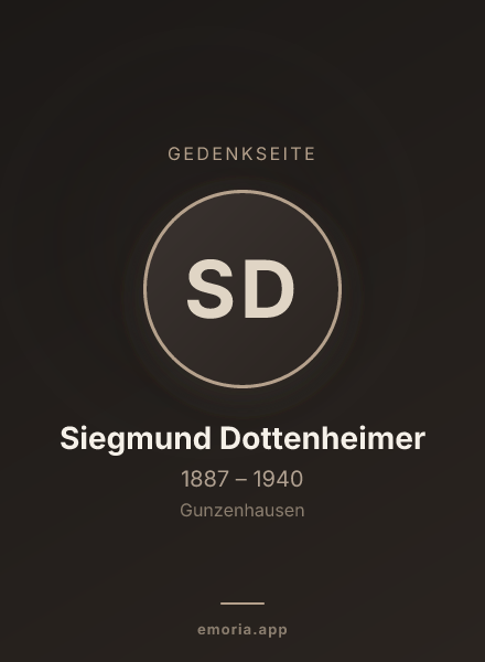 Gedenkportrait von Siegmund Dottenheimer