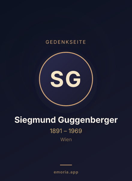 Gedenkportrait von Siegmund Guggenberger