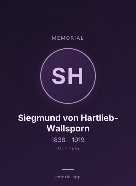 Memorial portrait of Siegmund von Hartlieb-Wallsporn