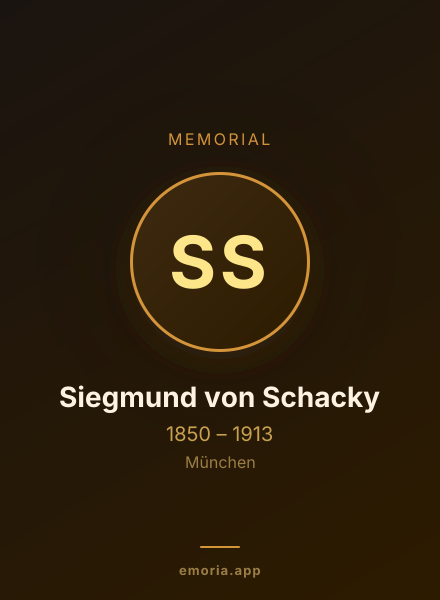 Memorial portrait of Siegmund von Schacky