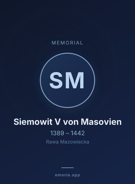 Memorial portrait of Siemowit V von Masovien