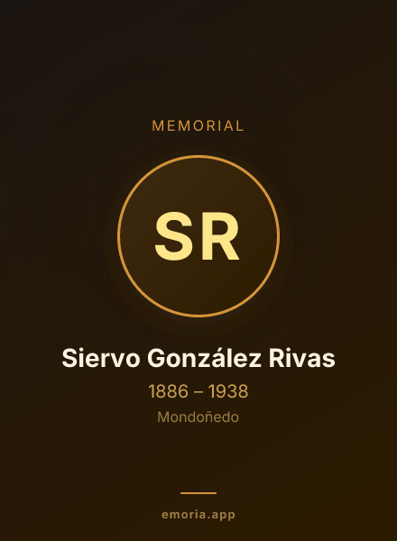 Memorial portrait of Siervo González Rivas