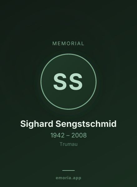 Memorial portrait of Sighard Sengstschmid