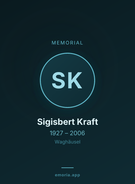 Memorial portrait of Sigisbert Kraft