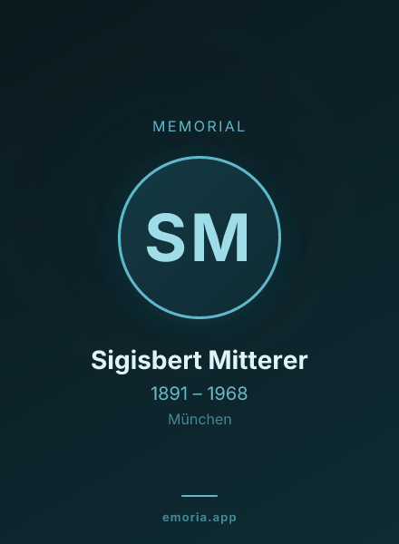 Memorial portrait of Sigisbert Mitterer