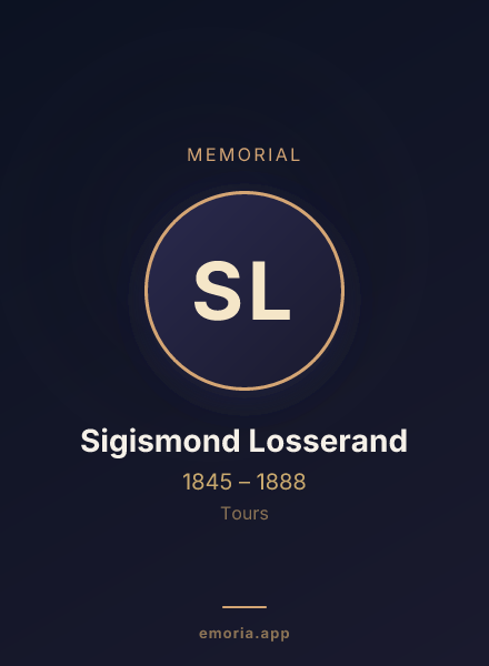 Memorial portrait of Sigismond Losserand