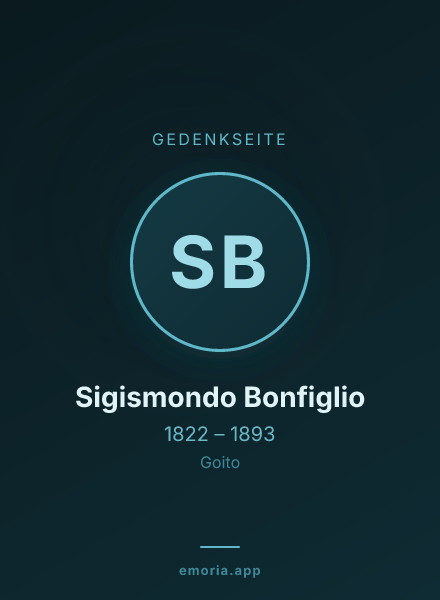 Gedenkportrait von Sigismondo Bonfiglio