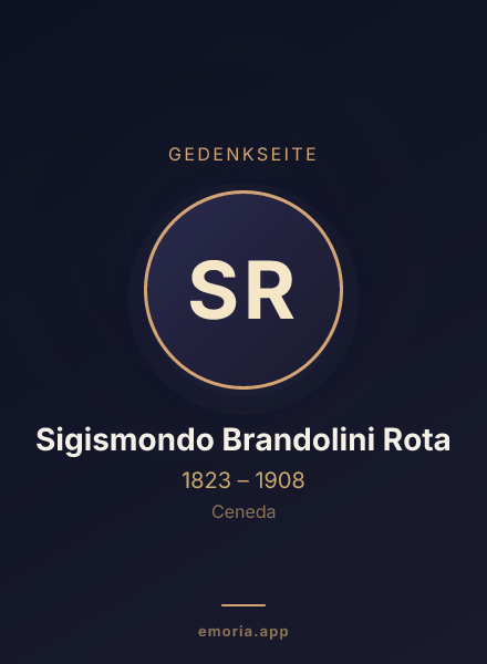 Gedenkportrait von Sigismondo Brandolini Rota