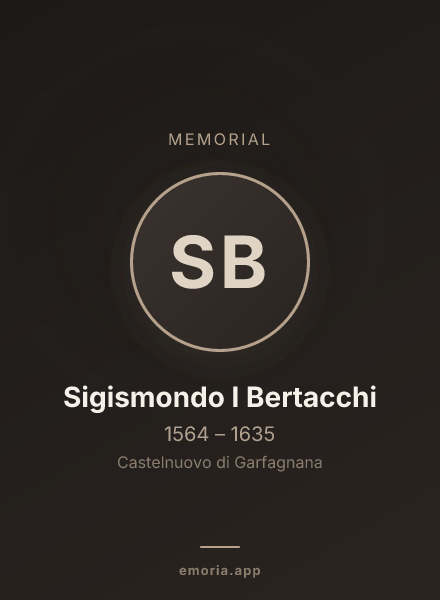 Memorial portrait of Sigismondo I Bertacchi