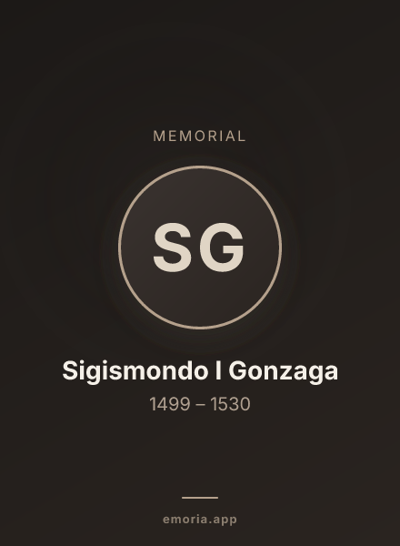 Memorial portrait of Sigismondo I Gonzaga