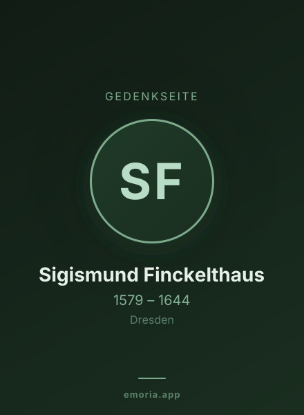 Gedenkportrait von Sigismund Finckelthaus