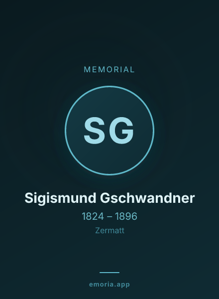 Memorial portrait of Sigismund Gschwandner