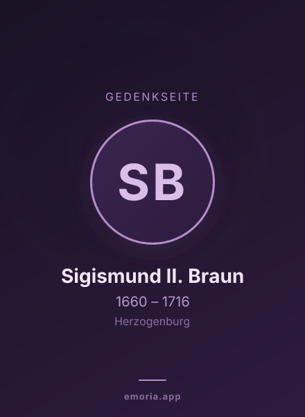 Gedenkportrait von Sigismund II. Braun