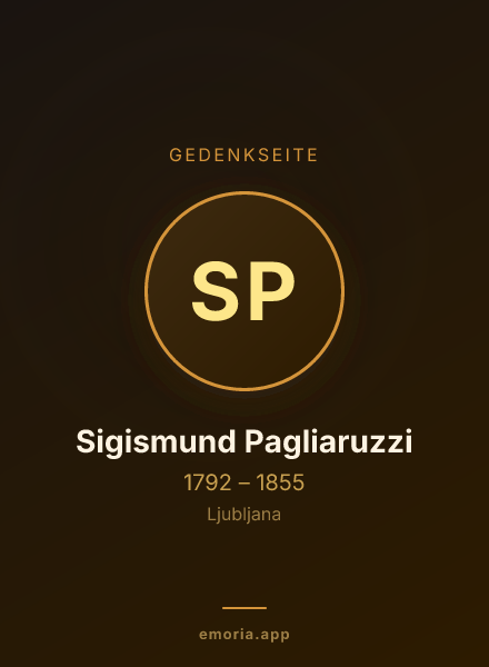Gedenkportrait von Sigismund Pagliaruzzi