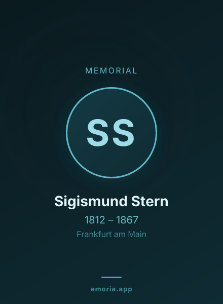 Memorial portrait of Sigismund Stern