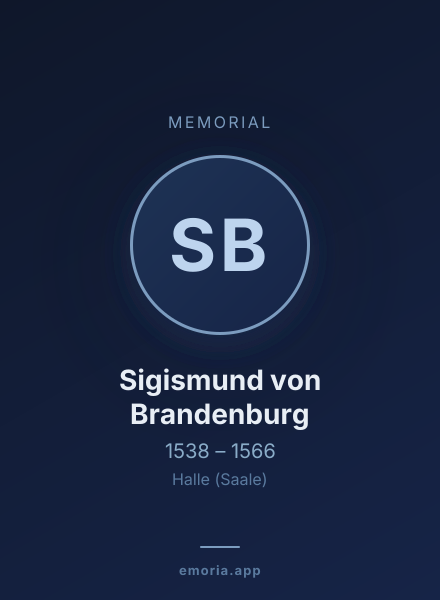 Memorial portrait of Sigismund von Brandenburg