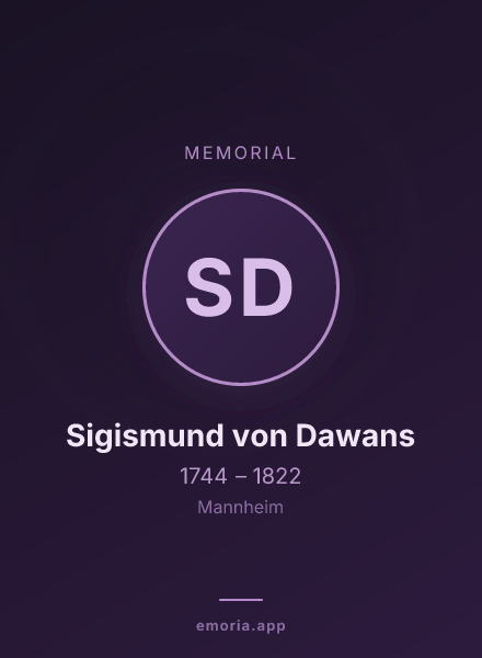 Memorial portrait of Sigismund von Dawans