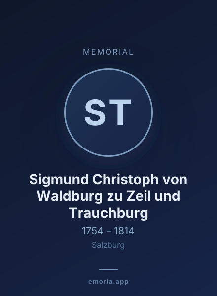 Memorial portrait of Sigmund Christoph von Waldburg zu Zeil und Trauchburg