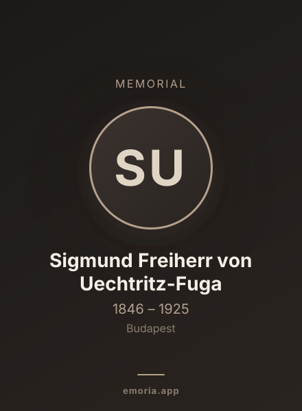 Memorial portrait of Sigmund Freiherr von Uechtritz-Fuga