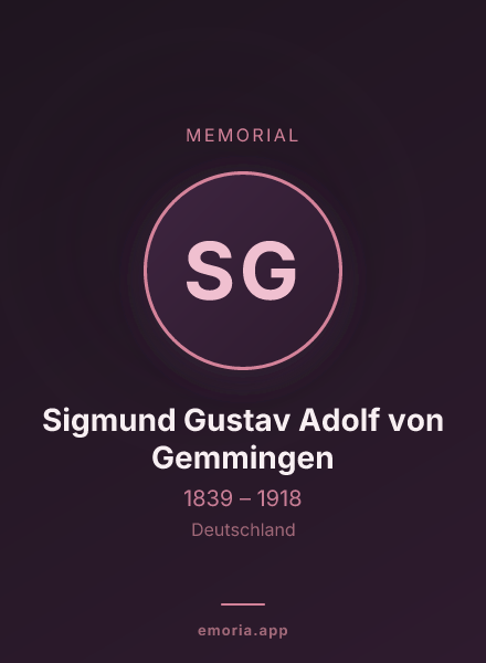 Memorial portrait of Sigmund Gustav Adolf von Gemmingen