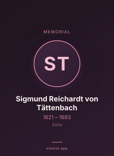 Memorial portrait of Sigmund Reichardt von Tättenbach