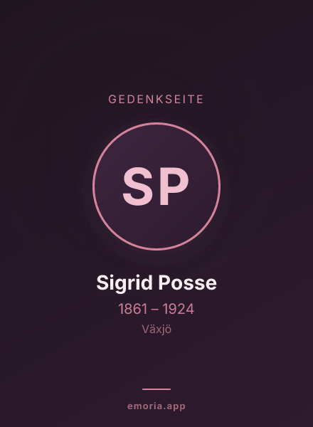 Gedenkportrait von Sigrid Posse