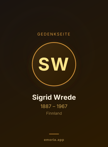 Gedenkportrait von Sigrid Wrede
