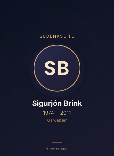 Gedenkportrait von Sigurjón Brink