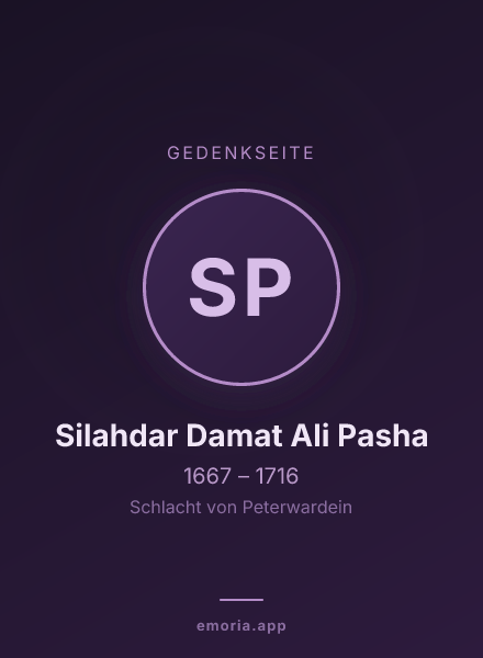 Gedenkportrait von Silahdar Damat Ali Pasha