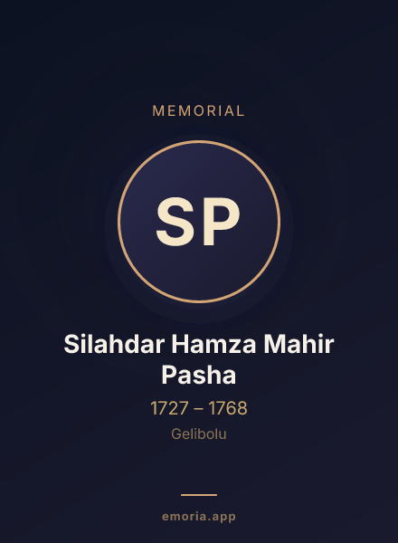 Memorial portrait of Silahdar Hamza Mahir Pasha
