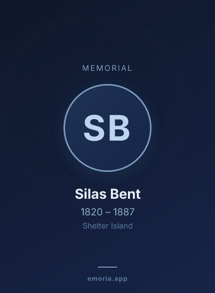 Memorial portrait of Silas Bent