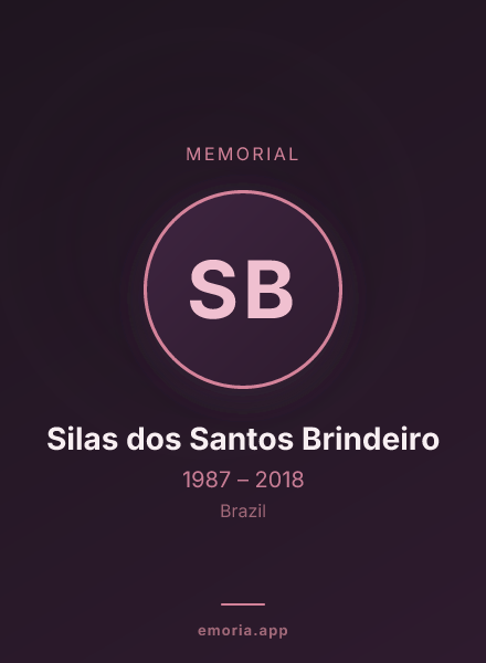 Memorial portrait of Silas dos Santos Brindeiro