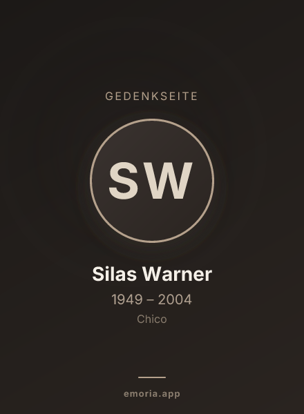 Gedenkportrait von Silas Warner