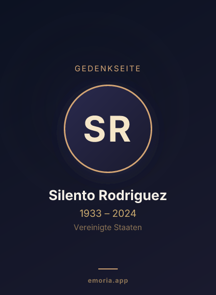 Gedenkportrait von Silento Rodriguez