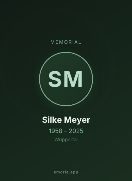 Memorial portrait of Silke Meyer