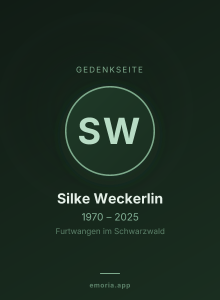 Gedenkportrait von Silke Weckerlin