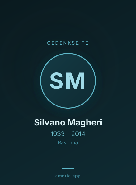 Gedenkportrait von Silvano Magheri