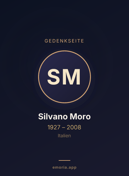 Gedenkportrait von Silvano Moro