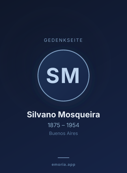 Gedenkportrait von Silvano Mosqueira