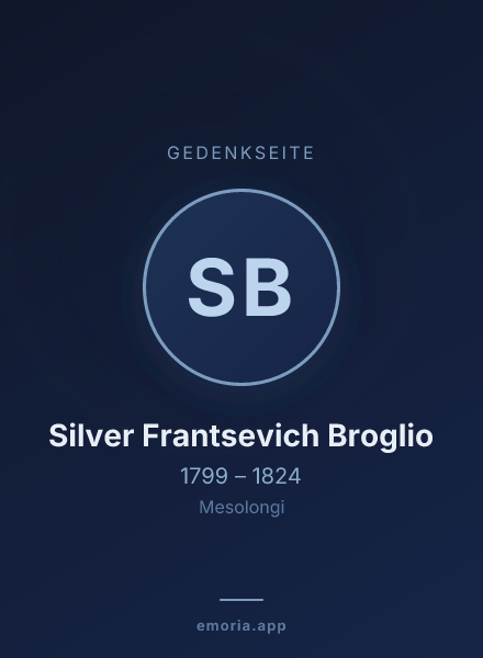 Gedenkportrait von Silver Frantsevich Broglio