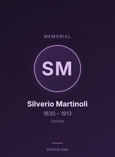 Memorial portrait of Silverio Martinoli