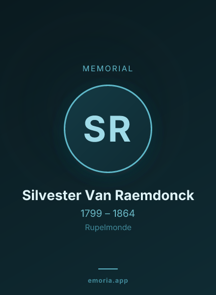 Memorial portrait of Silvester Van Raemdonck